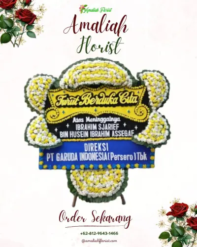 Papan Bunga Duka di Kebogadung