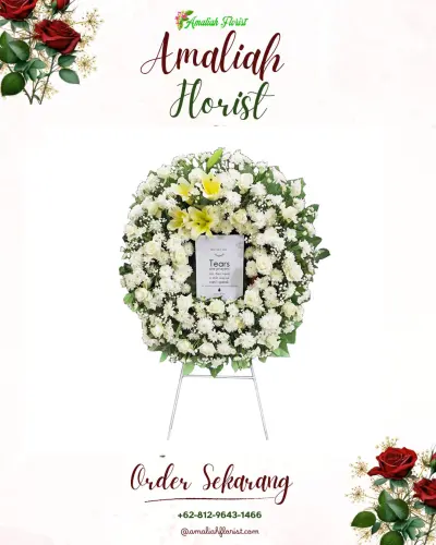 Krans Bunga Duka Cita di Kebogadung