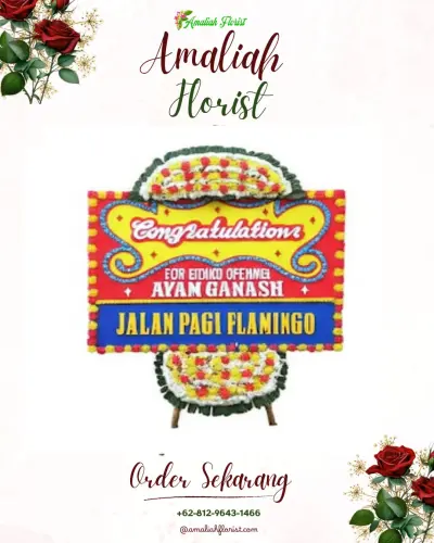 Bunga Papan Congratulation di Kebogadung